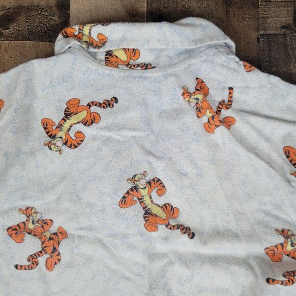 Tigger Vintage 90s Sleepwear Night Gown Womens XS Disney Winnie The Pooh Blue - Picture 8 of 14